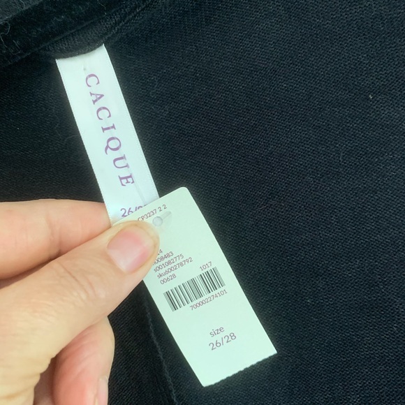 Cacique women’s black plus cardigans jacket - Picture 6 of 10